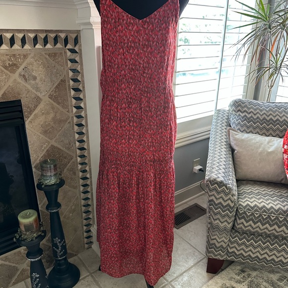 Elegant Red Sleeveless Dress by joie - Picture 3 of 10